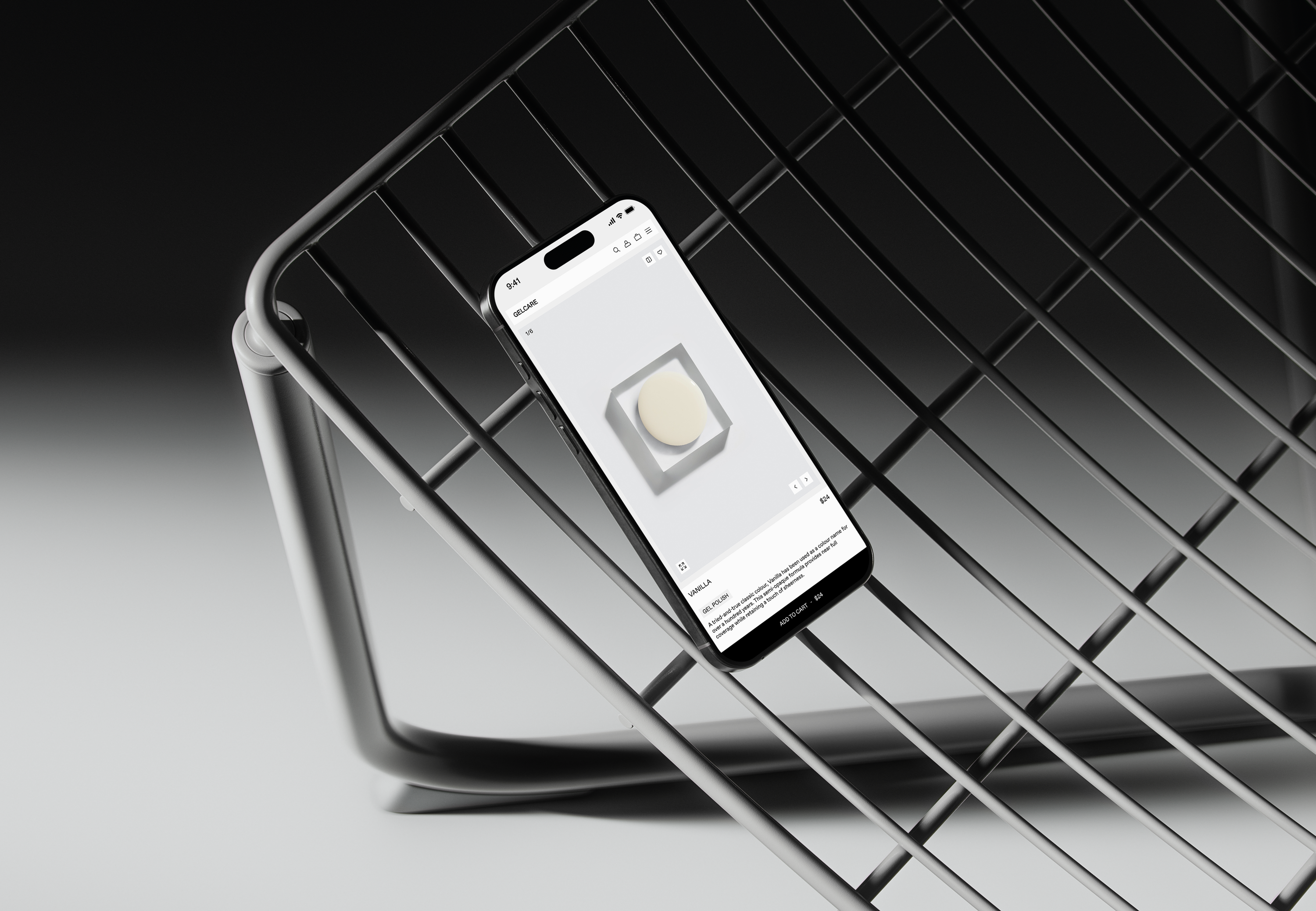 Gelcare's custom Shopify + Sanity ecom website